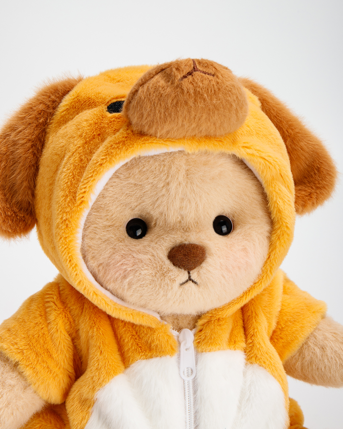 Getahug Yellow Dog Bear | Handmade Jointed Stuffed Animal Gift