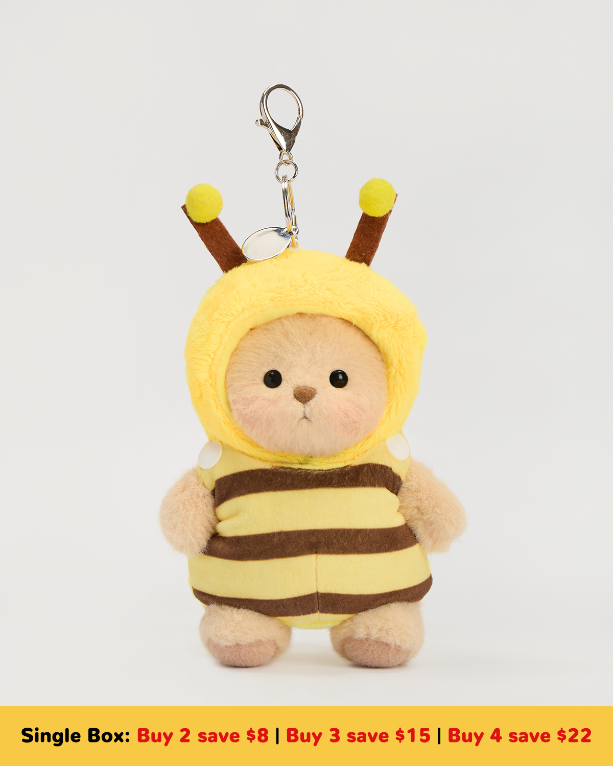 Getahug Animal Kingdom Series Mini Bear Blindbox | 5.9 Inches Plush Pendant Keychain Bag Charm