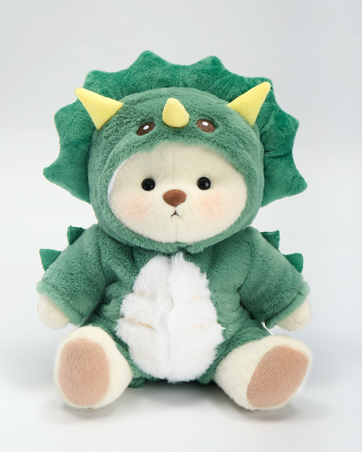 Getahug Green Triceratops Bear | Handmade Jointed Stuffed Animal Gift