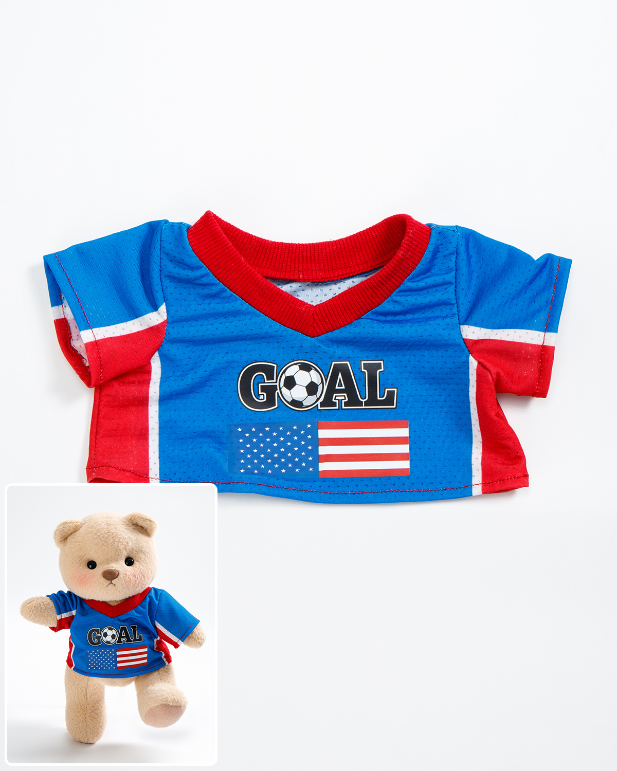 Getahug Soccer Star Goal Teddy Bear | Handmade Jointed Stuffed Animal Gift for Football Fans