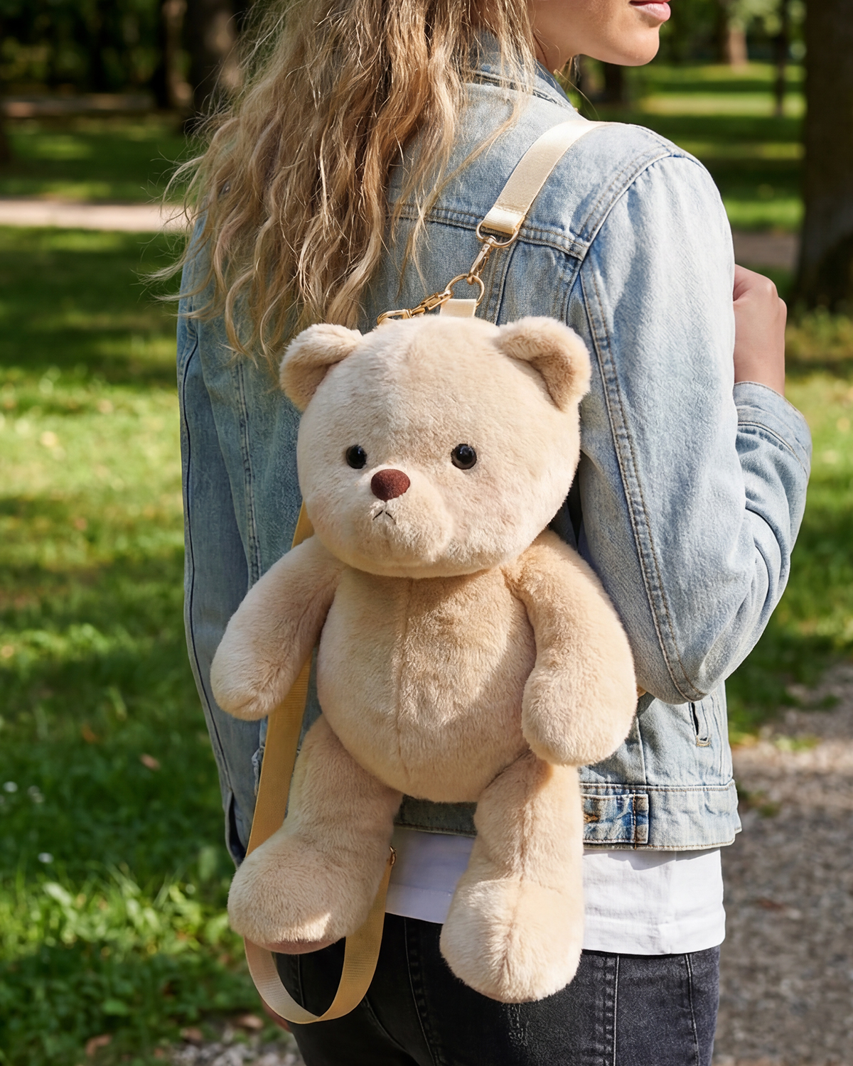Getahug Billy Bear Backpack | Soft Teddy Bear Bag for Travel & Daily Use
