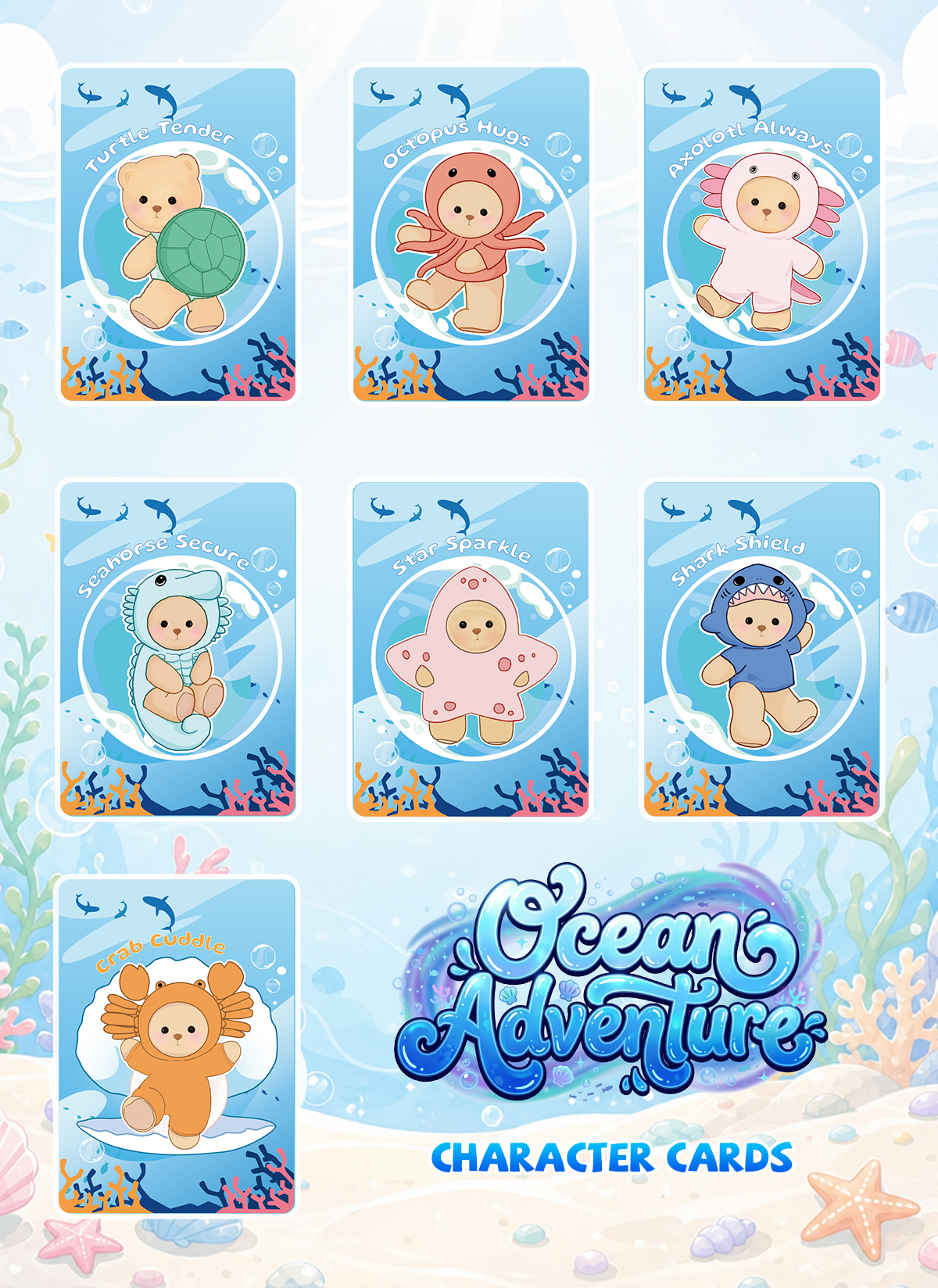 Getahug Ocean Adventure Series Plush Mini Bear Blind Box | 5.9 Inches Pendant Bag Charm Keychain Gift