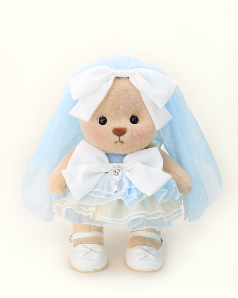 Getahug The Blue Ocean Heart Bear | Handmade Jointed Teddy Bear Gift
