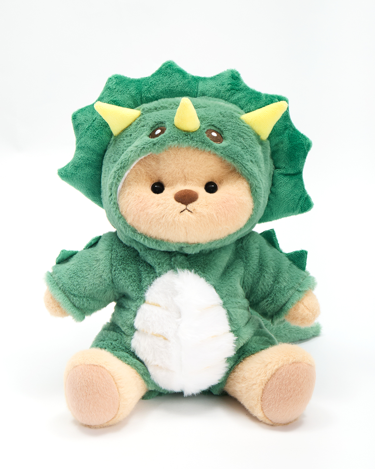 Getahug Green Triceratops Bear | Handmade Jointed Stuffed Animal Gift