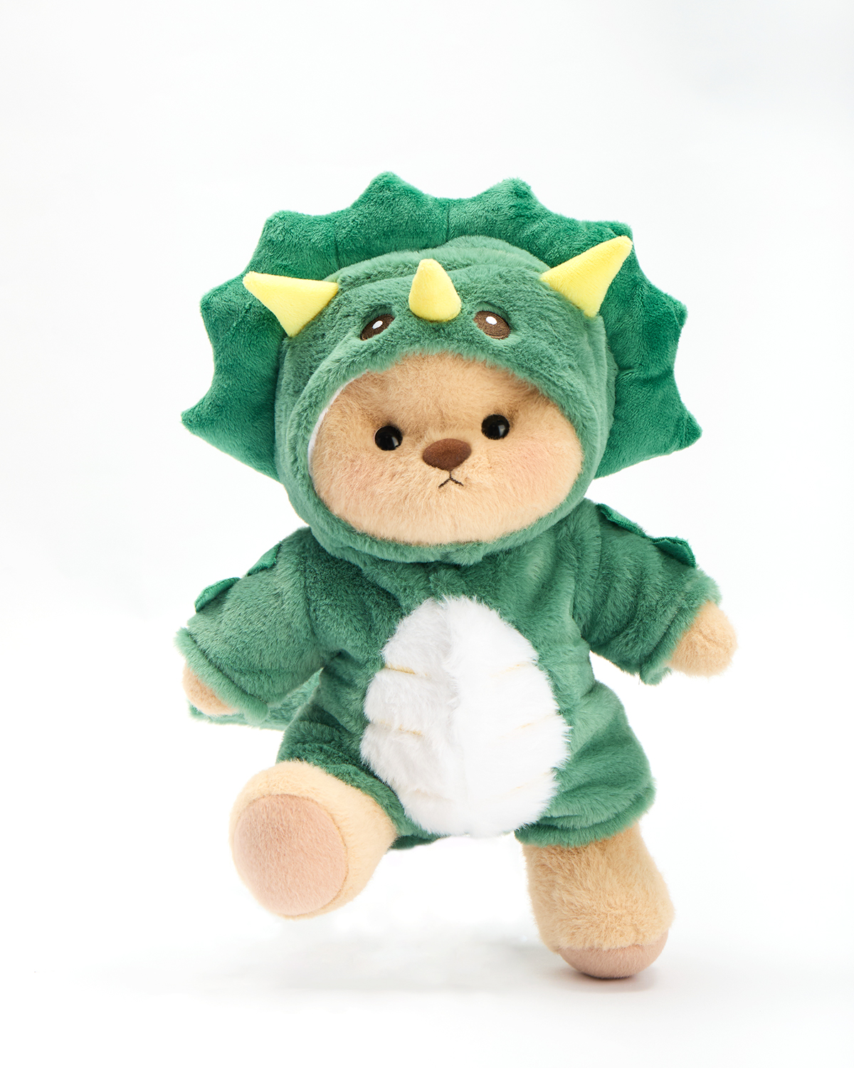 Getahug Green Triceratops Bear | Handmade Jointed Stuffed Animal Gift