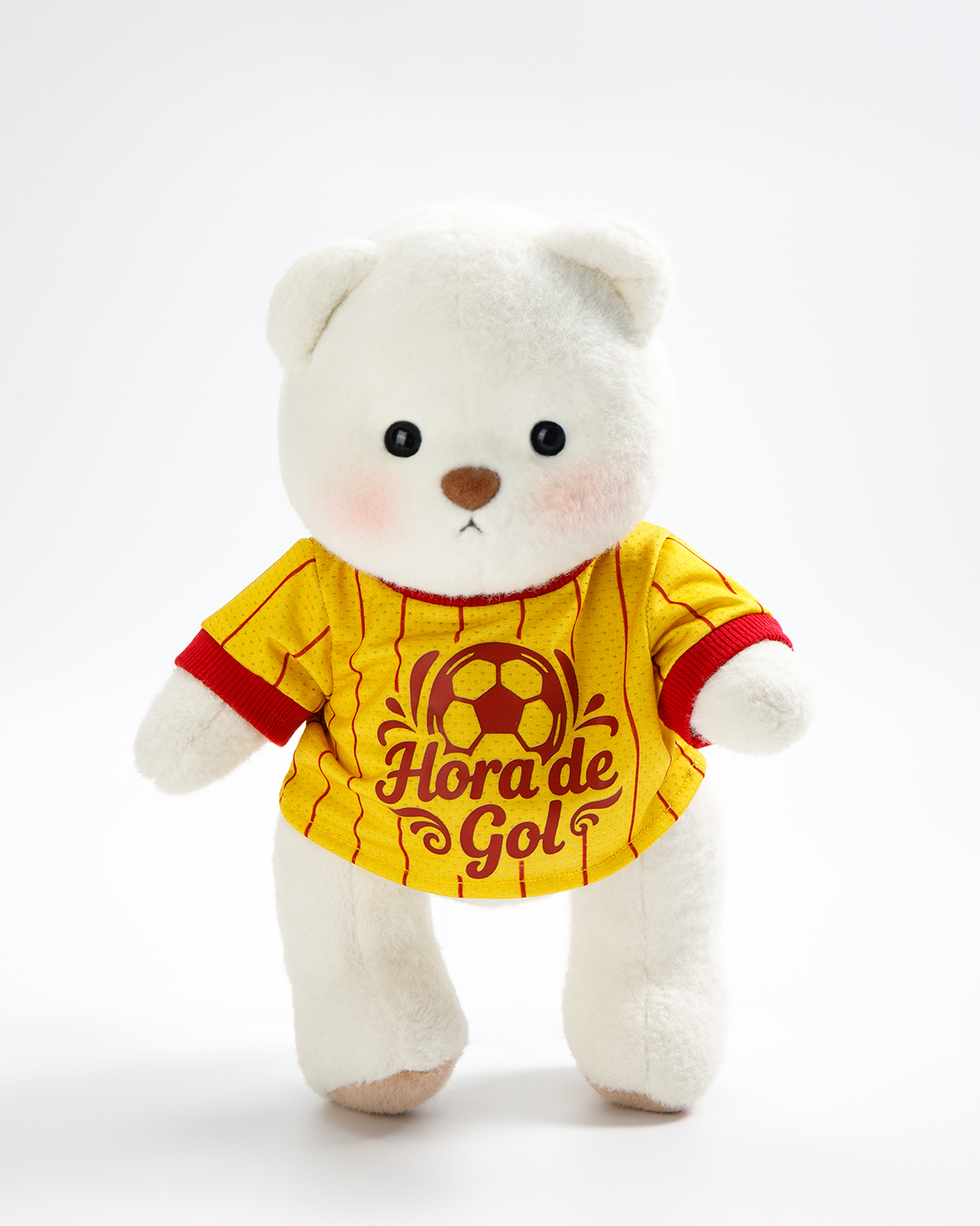 Getahug Soccer Goal Time Teddy Bear | Handmade Jointed Stuffed Animal Gift for Football Fans