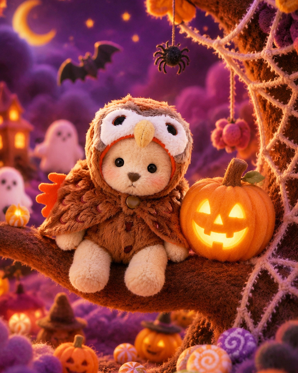 Getahug Halloween Carnival Series Mini Bear Plush Blind Box | 5.9 Inches Pendant Keychain Bag Charm Gift (Pre-sale)