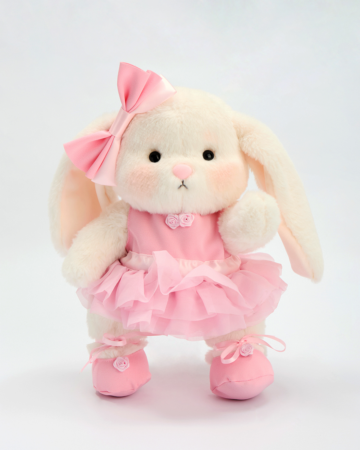 Getahug Pink Ballet Dress Bunny | Handmade Jointed Stuffed Animal Gift