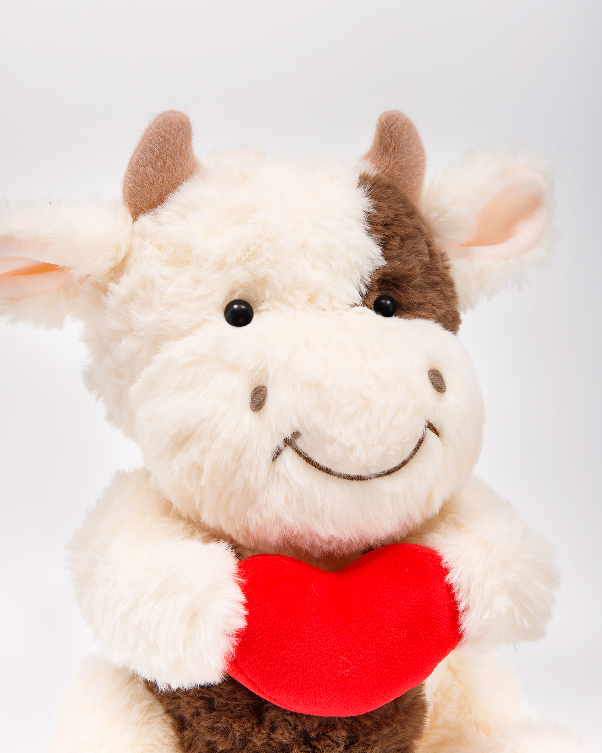 Getahug The Cuddly Magnetic Cow with a heart | Handmade Jointed Stuffed Animal Gift