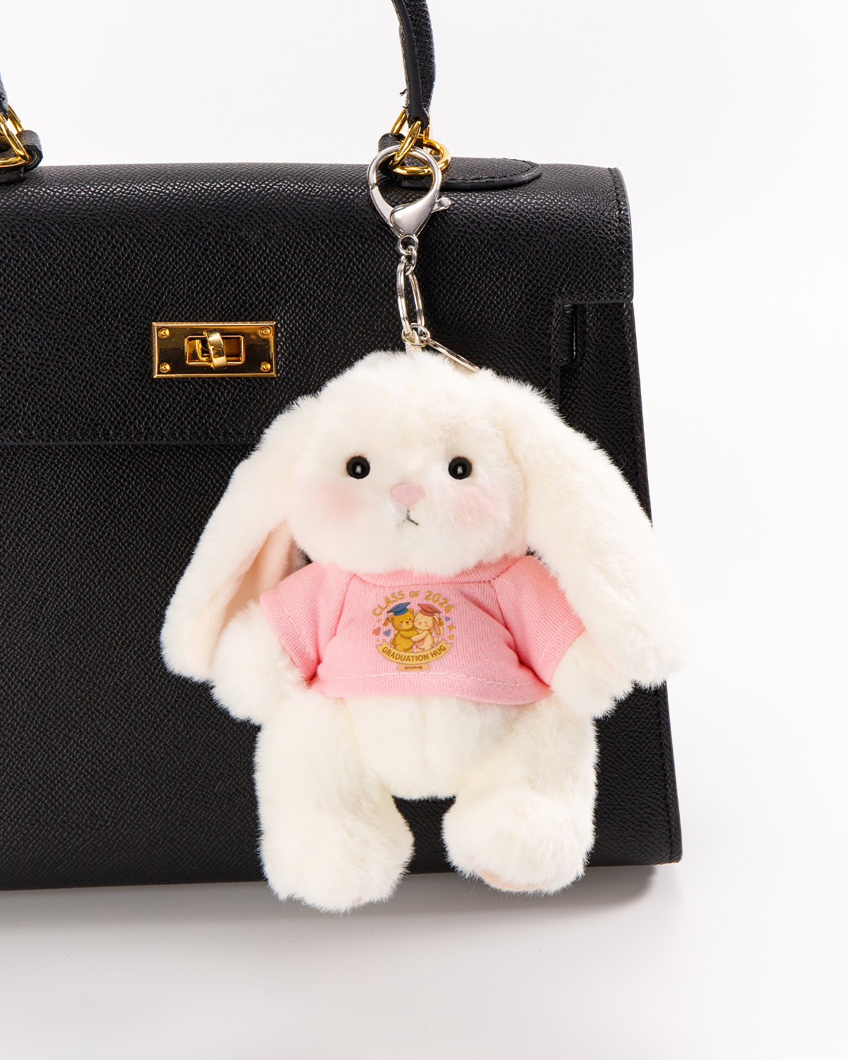 Getahug Class of 2026 Graduation Mini Bunny Keychain | 5.9 Inches Plush Bag Charm Gift