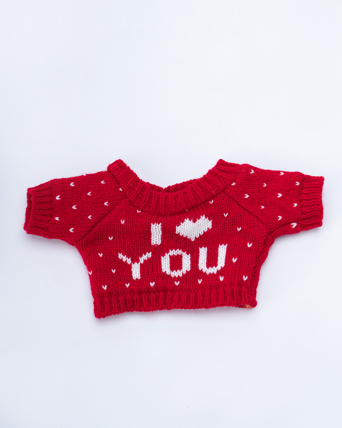 Getahug Love Red Sweater Bunny | Handmade Jointed Stuffed Animal Gift