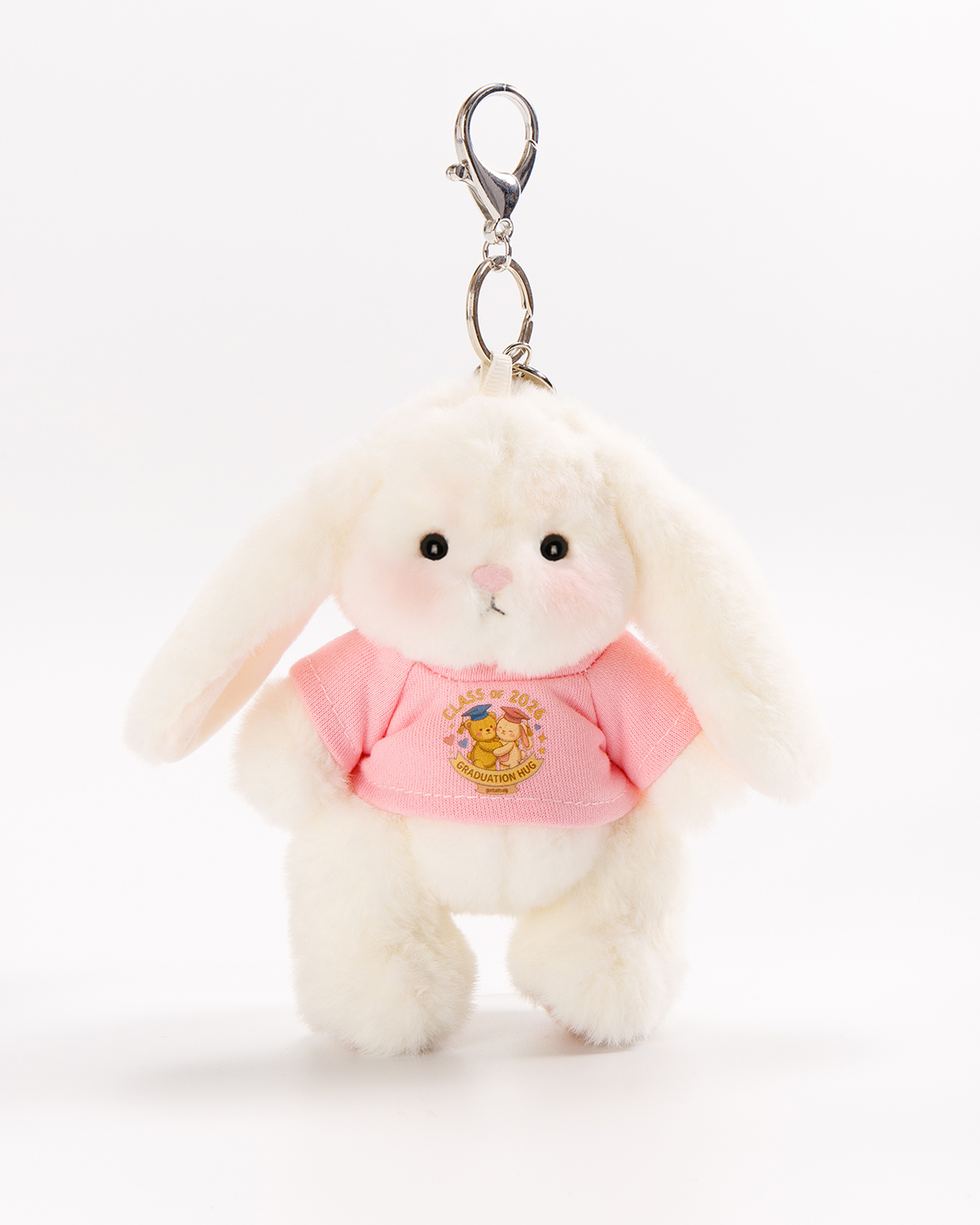 Getahug Class of 2026 Graduation Mini Bunny Keychain | 5.9 Inches Plush Bag Charm Gift