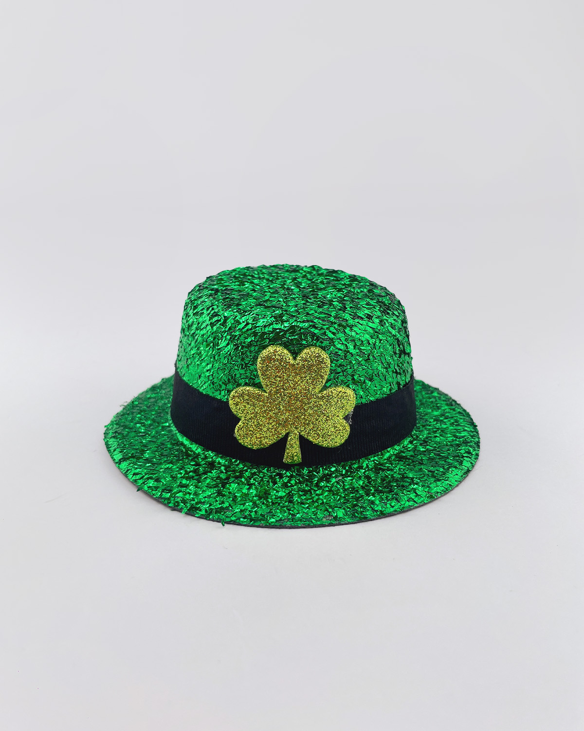 Green Clover Shiny Bowler Hat | Teddy Bear Clothes