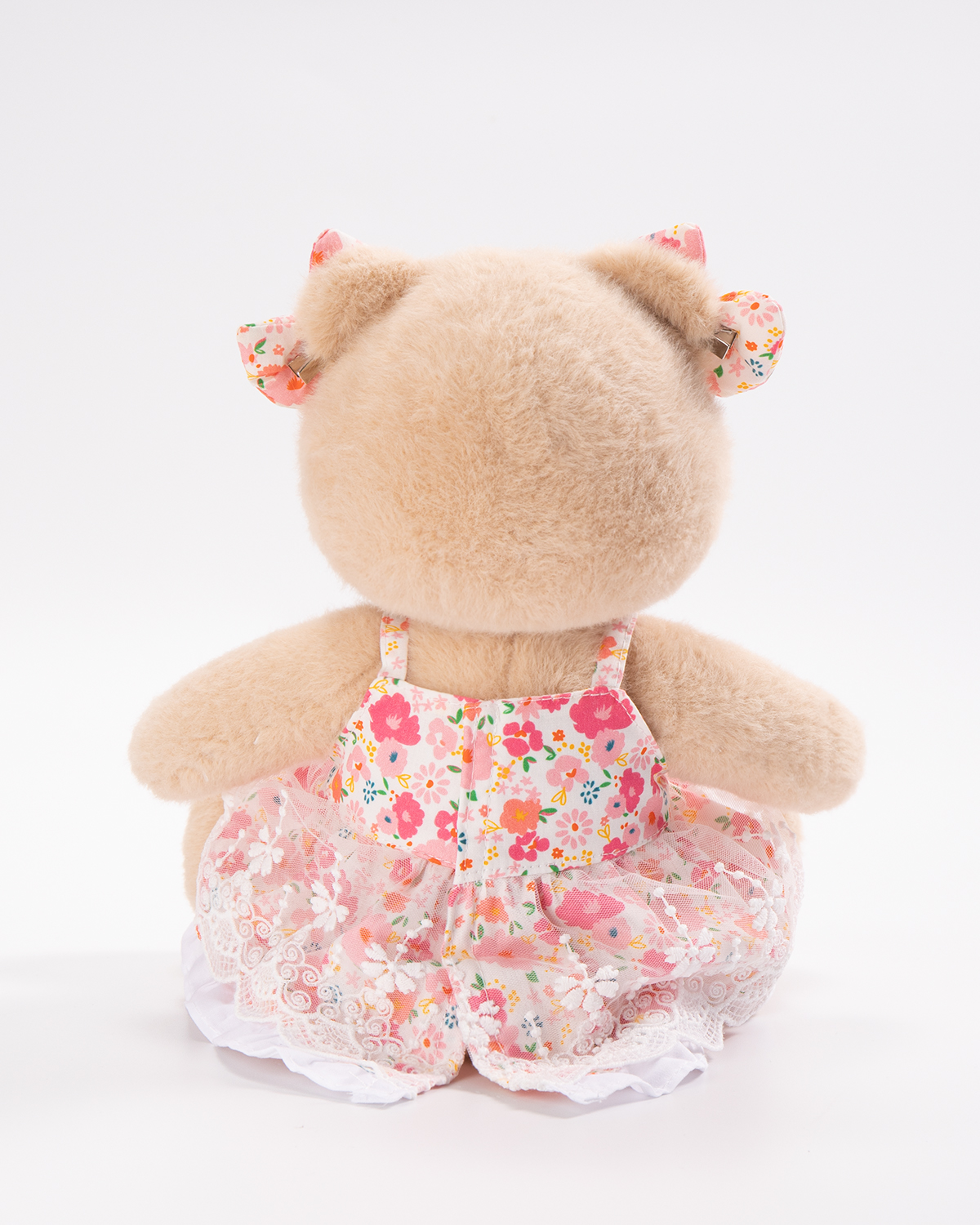Getahug Pink Floral Lace Dress Bear | Handmade Jointed Teddy Bear Stuffed Animal Gift