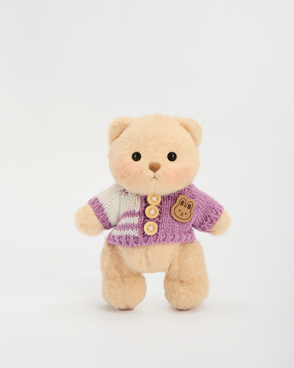 Getahug 5.9 Inches Purple Sweater Brown Mini Bear Pendant Keychain Gift