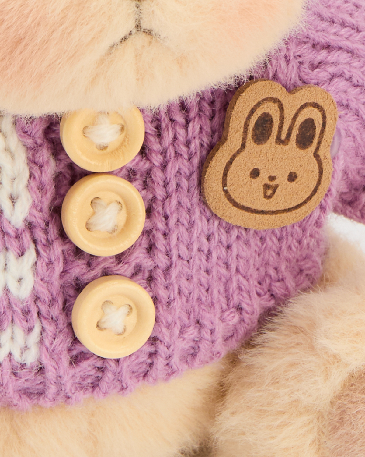 Getahug 5.9 Inches Purple Sweater Brown Mini Bear Pendant Keychain Gift