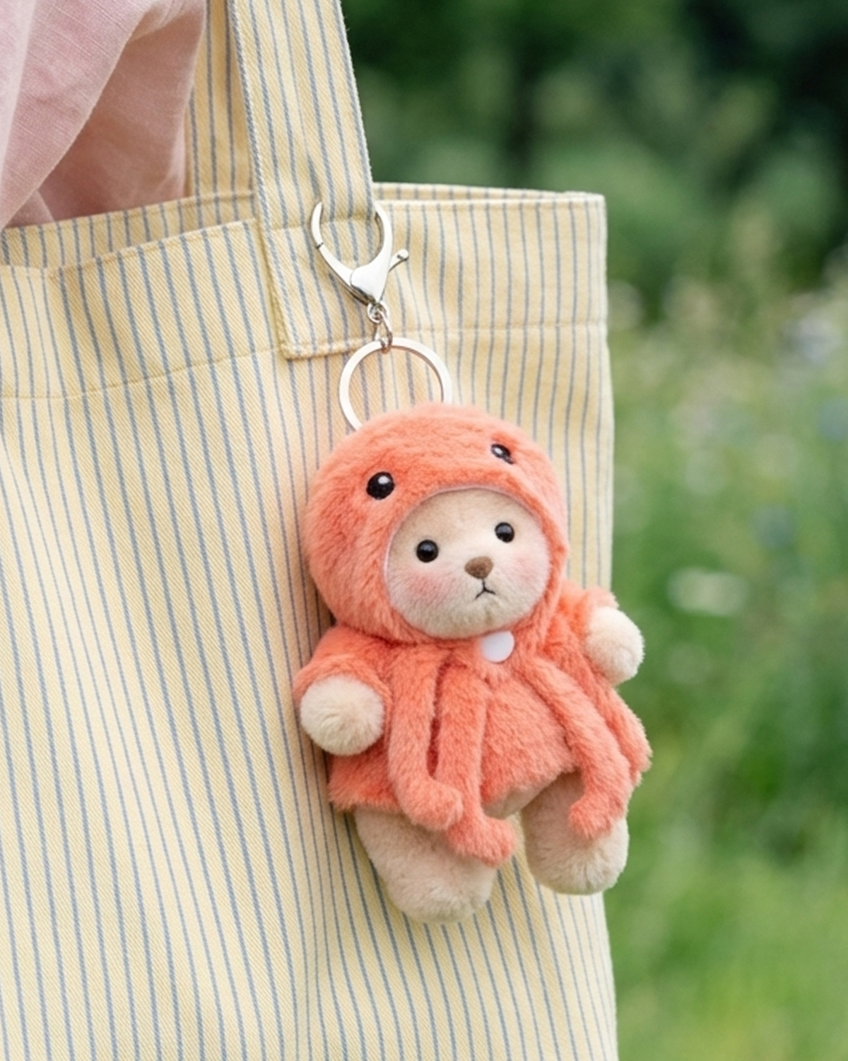 Getahug Octopus Mini Bear Keychain | 5.9 Inches Plush Bag Charm Stuffed Animal Gift