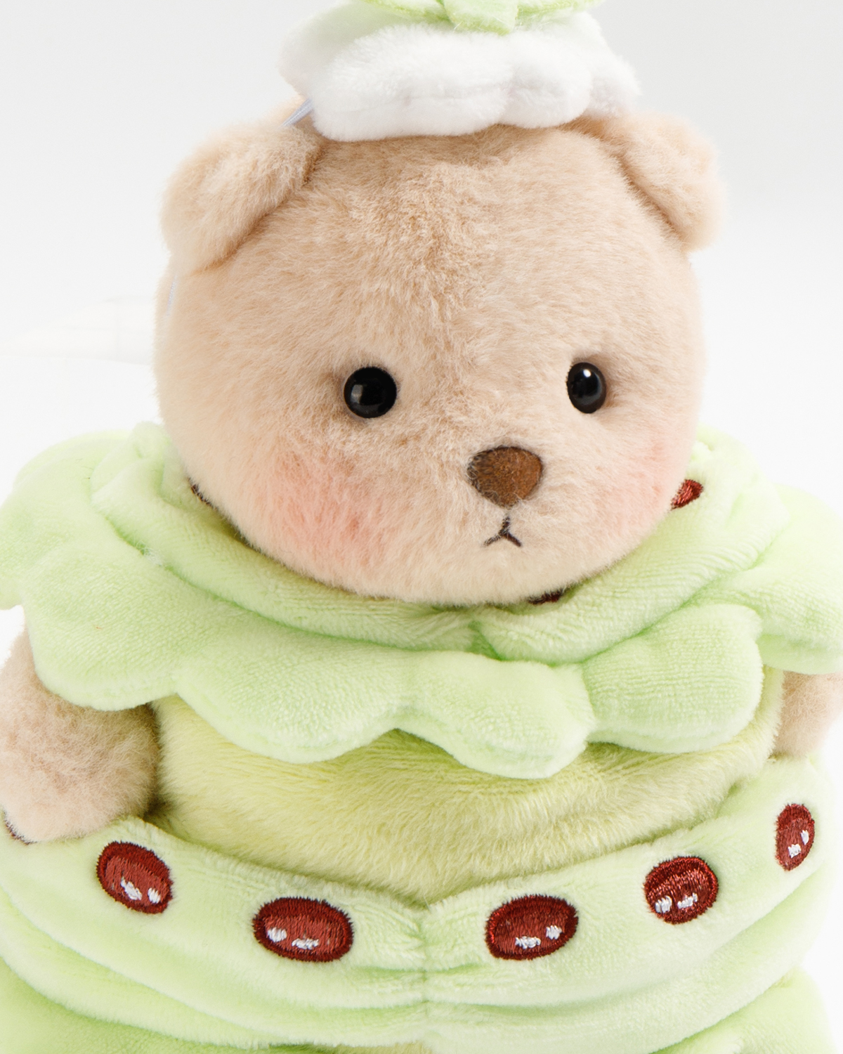 くまちゃ　ぺージ Getahug Matcha Cake Mini Bear Keychain | 5.9 Inches Plush Bag Charm St