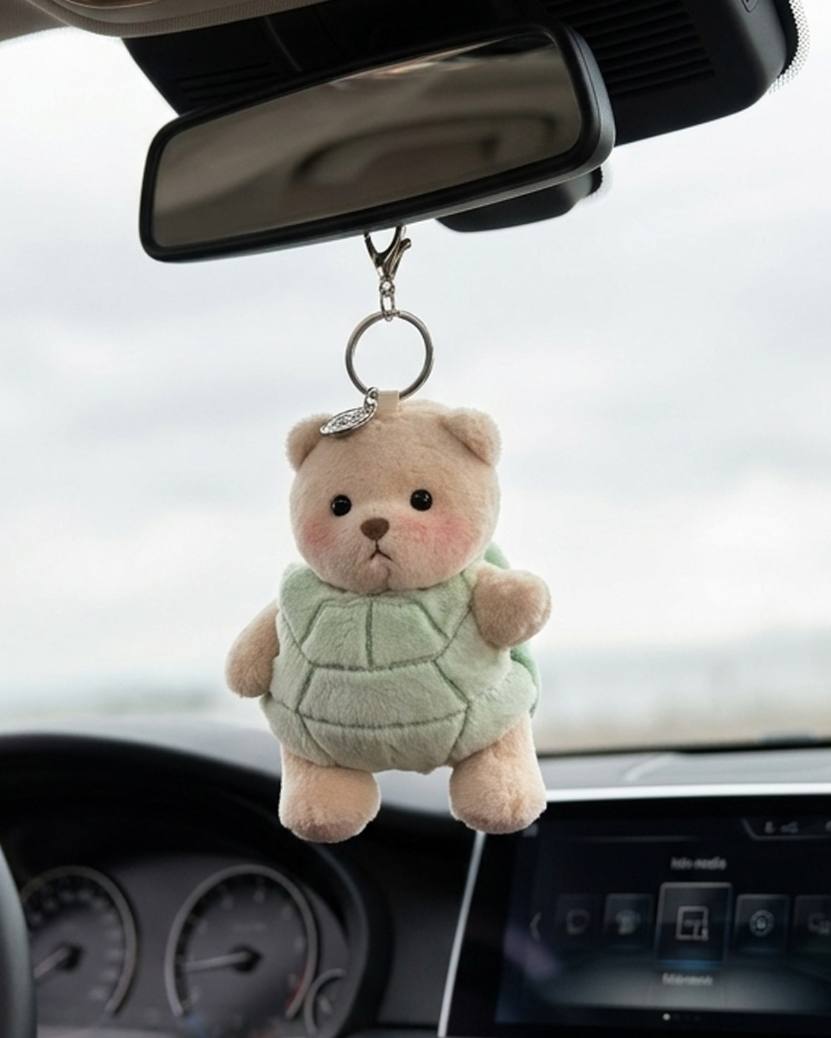Getahug Turtle Mini Bear Keychain | 5.9 Inches Plush Bag Charm Stuffed Animal Gift