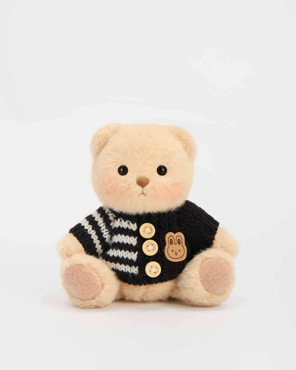 Getahug 5.9 Inches Black Sweater Brown Mini Bear Pendant Keychain Gift