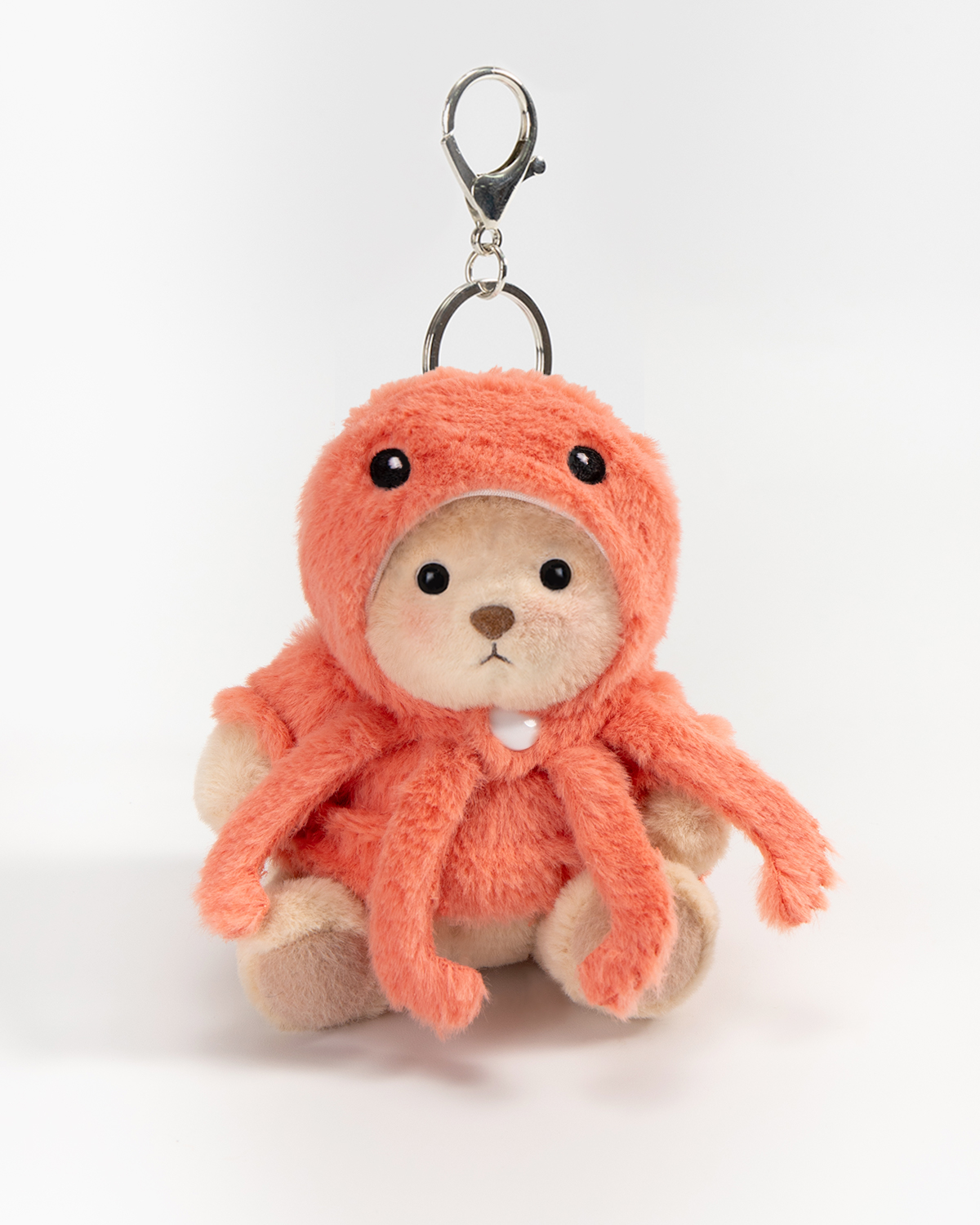 Getahug Octopus Mini Bear Keychain | 5.9 Inches Plush Bag Charm Stuffed Animal Gift