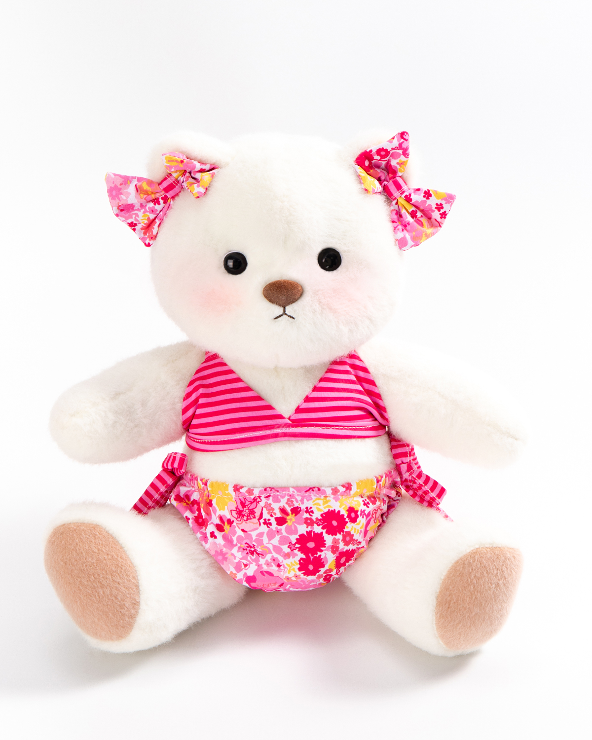 Getahug Pink Paradise Bikini Bear | Handmade Jointed Teddy Bear Stuffed Animal Gift
