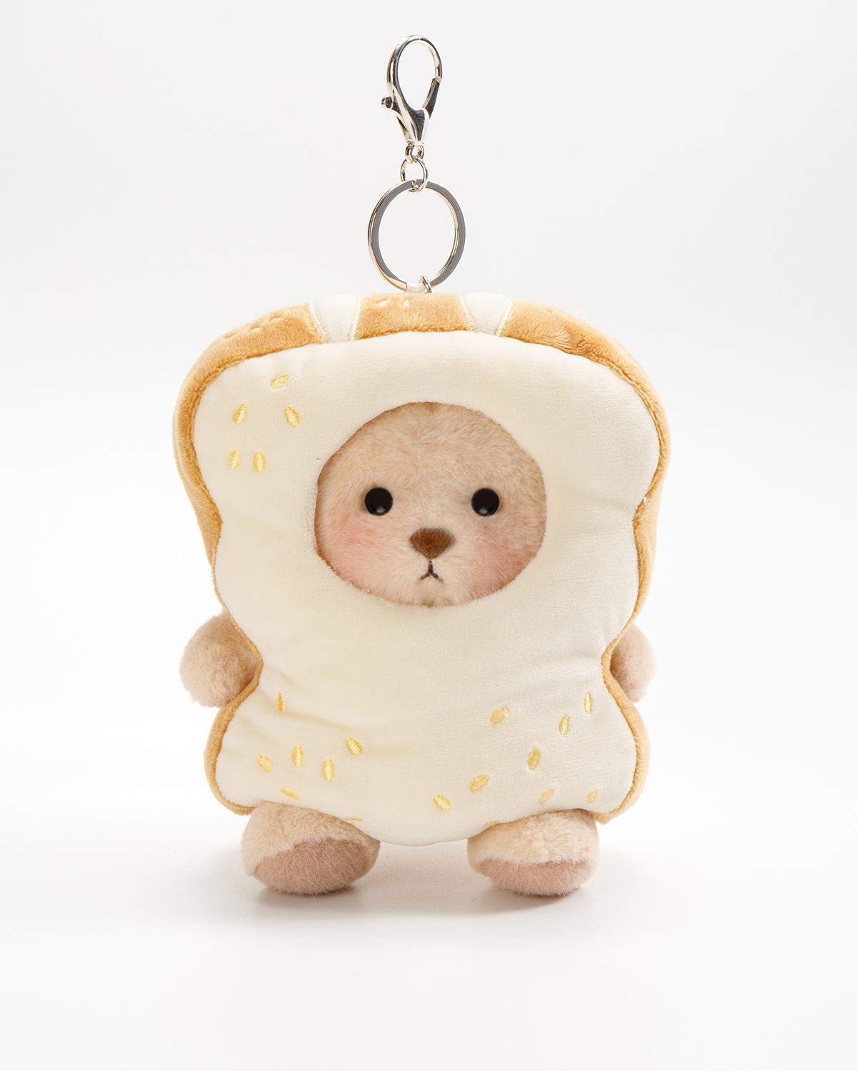Getahug Toast Mini Bear Keychain | 5.9 Inches Plush Bag Charm Stuffed Animal Gift