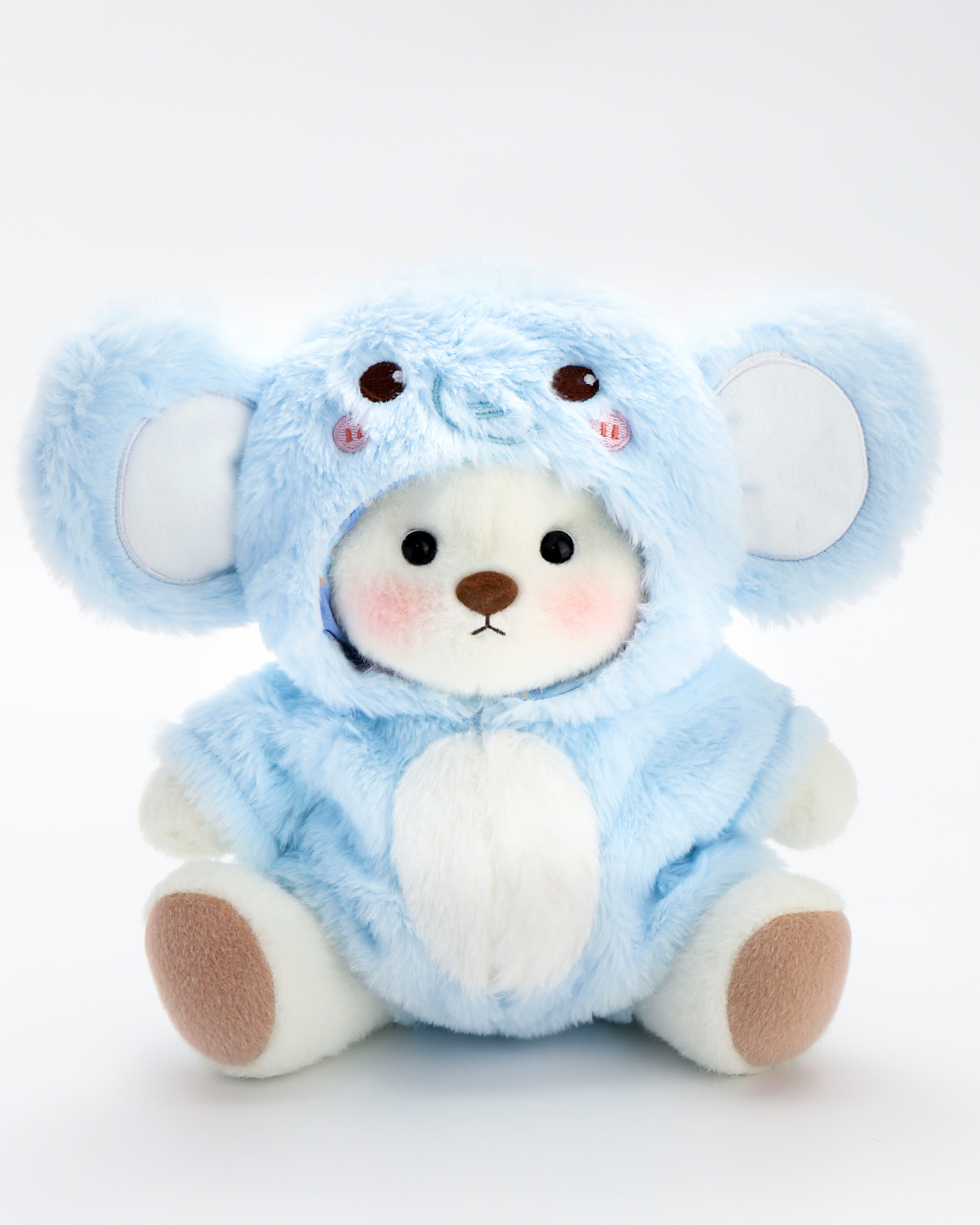 Getahug Sky Blue Elephant Bear | Handmade Jointed Stuffed Animal Gift