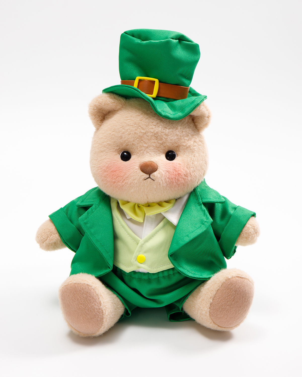 Getahug St. Patrick's Day Green Suit Bear | Handmade Jointed Stuffed Animal Gift