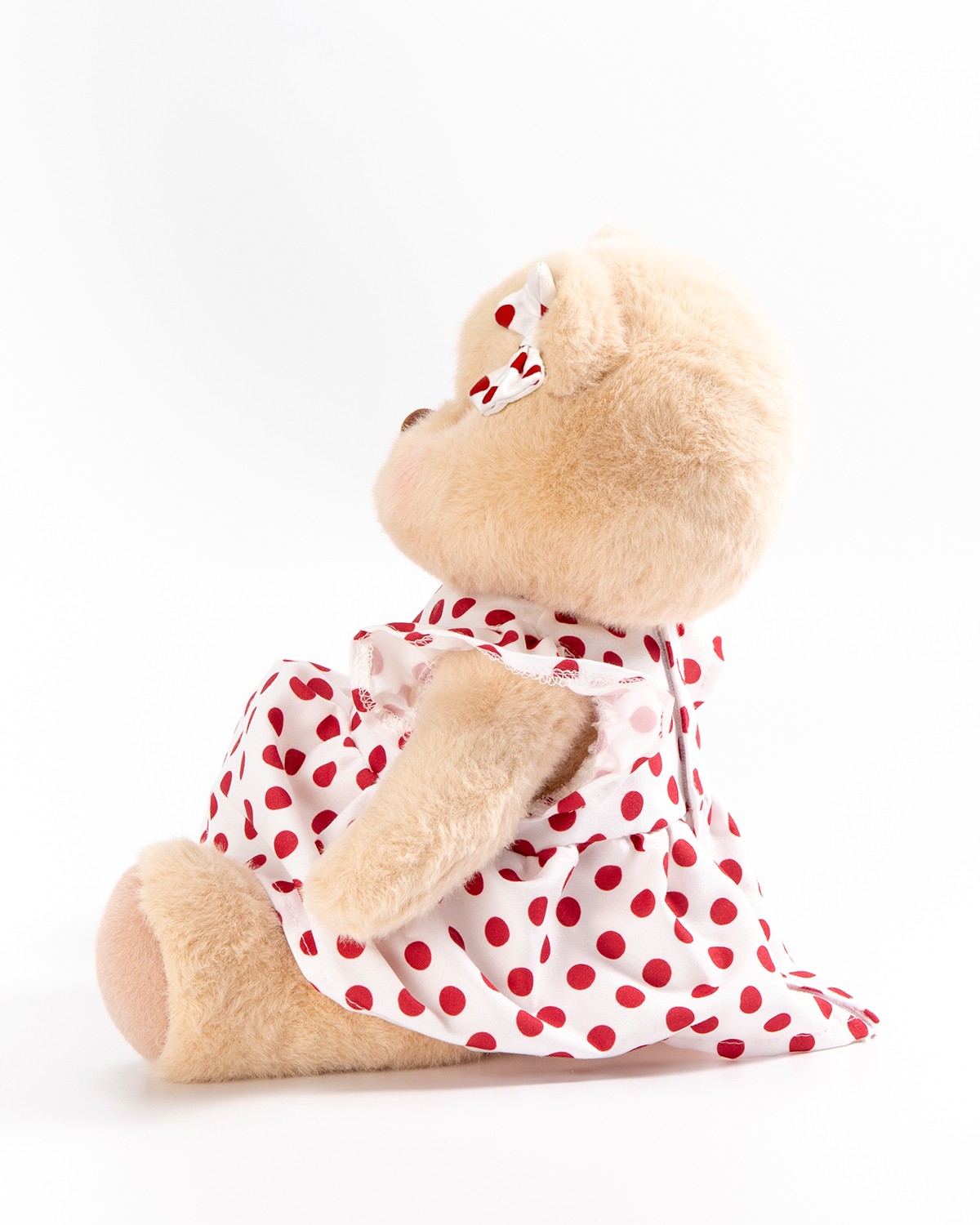 Getahug Sunny Polka Dot Dress Bear | Handmade Jointed Teddy Bear Stuffed Animal Gift