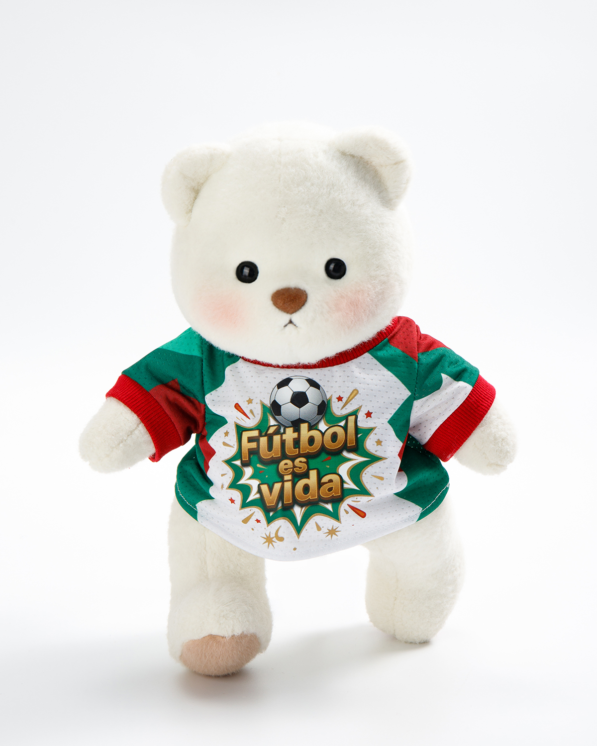 Getahug Soccer Life Teddy Bear | Handmade Jointed Stuffed Animal Gift for Football Fans