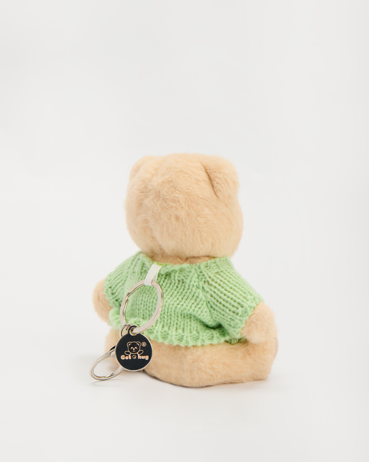 Getahug 5.9 Inches Light Green Sweater Brown Mini Bear Pendant Keychain Gift