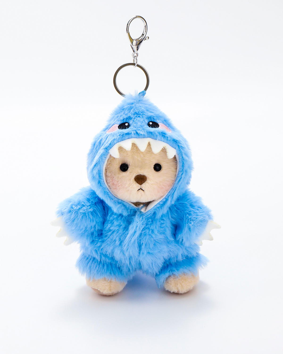 Getahug Blue Dino Mini Bear | 5.9 Inches Stuffed Animal Bag Charm Keychains Handmade Gift