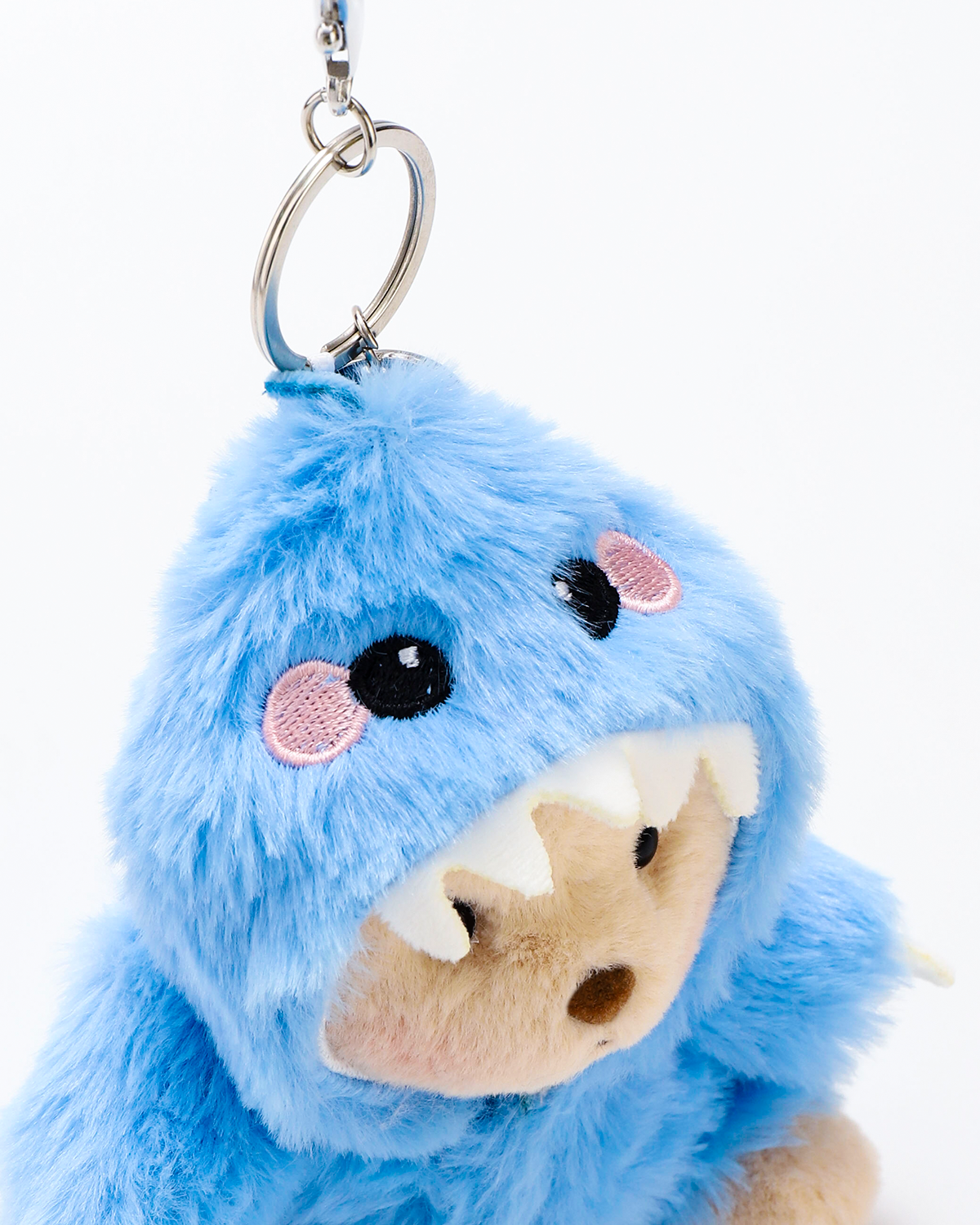 Getahug Blue Dino Mini Bear | 5.9 Inches Stuffed Animal Bag Charm Keychains Handmade Gift