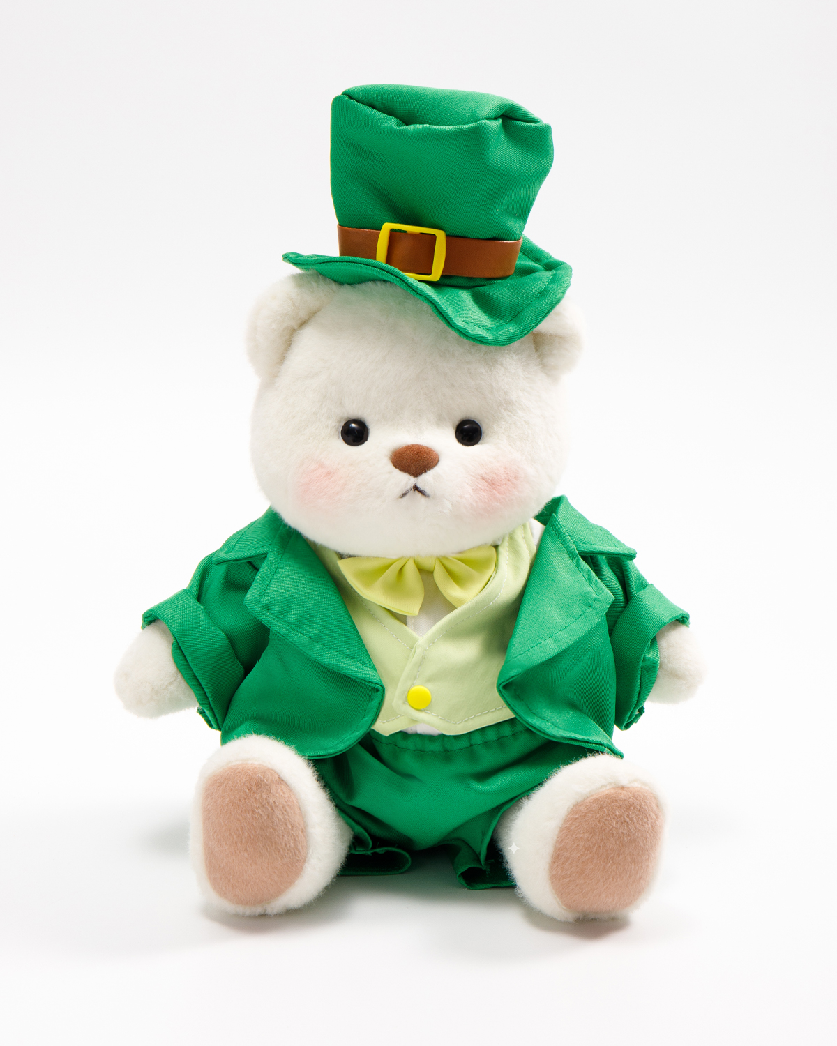 Getahug St. Patrick's Day Green Suit Bear | Handmade Jointed Stuffed Animal Gift