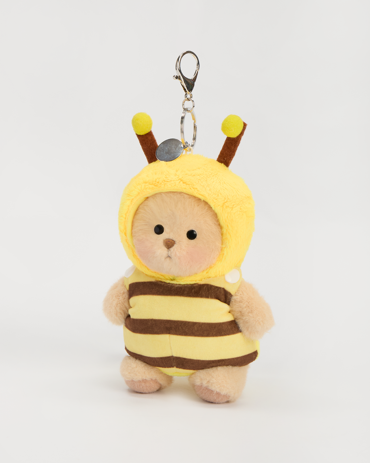 Getahug 5.9 Inches Honey Bee Brown Mini Bear Bag Charm Keychains Gift