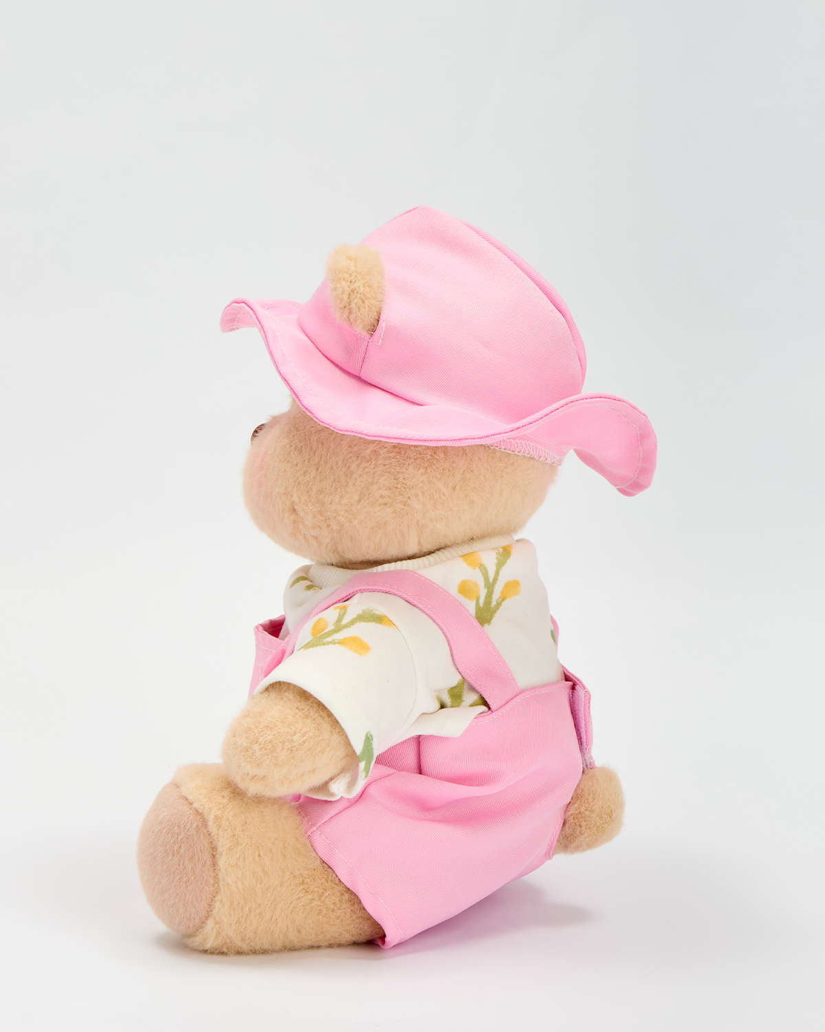 Getahug Sweet Pink Overalls Bear | Handmade Jointed Teddy Bear Gift
