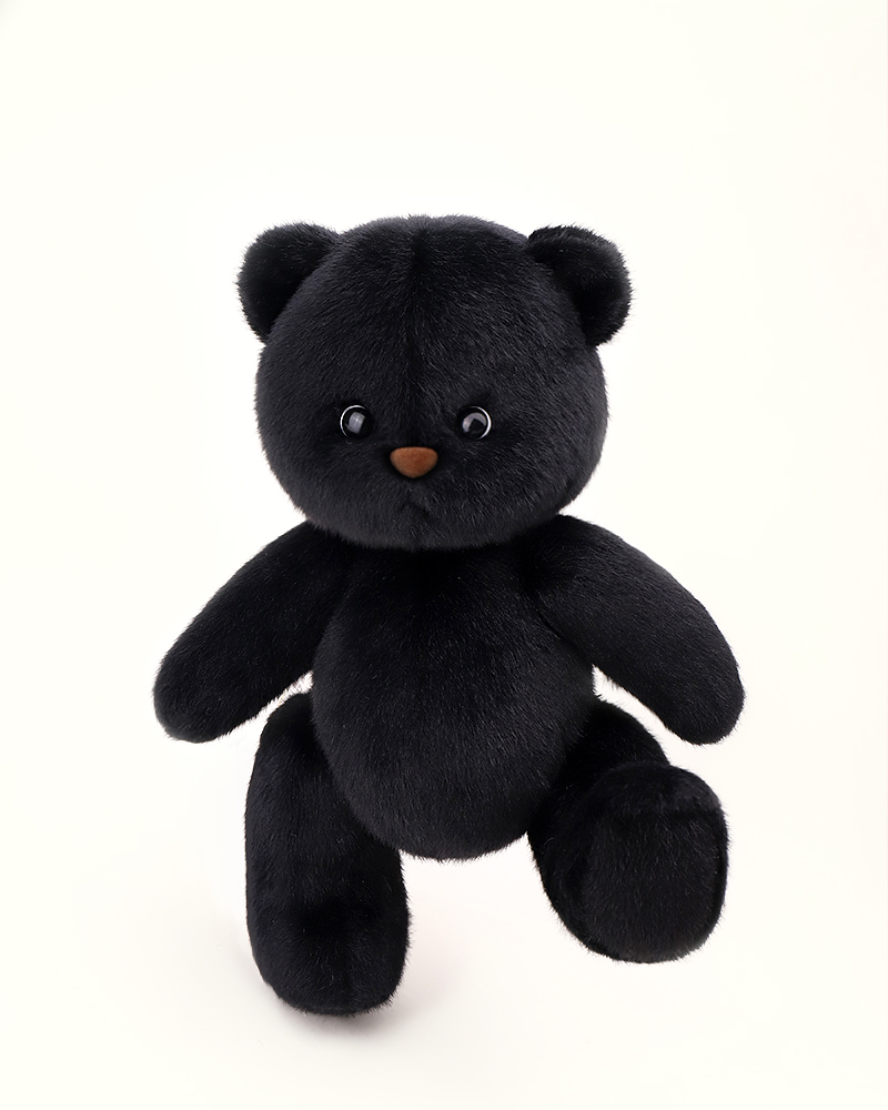 Getahug Boba Cute Black Teddy Bear Handmade Stuffed Animal Gift