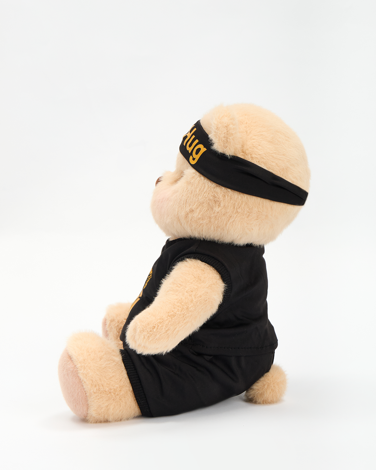 Getahug Basketball Print Black Jersey Bear | Handmade Jointed Stuffed Animal Gift