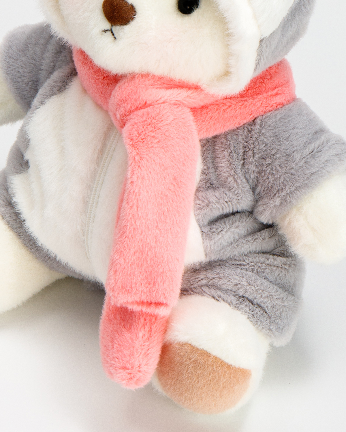 Getahug Grey Penguin Teddy Bear | Handmade Jointed Stuffed Animal Gift