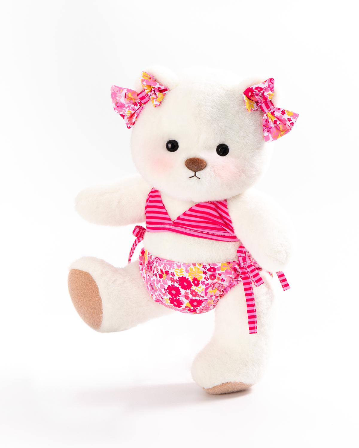 Getahug Pink Paradise Bikini Bear | Handmade Jointed Teddy Bear Stuffed Animal Gift