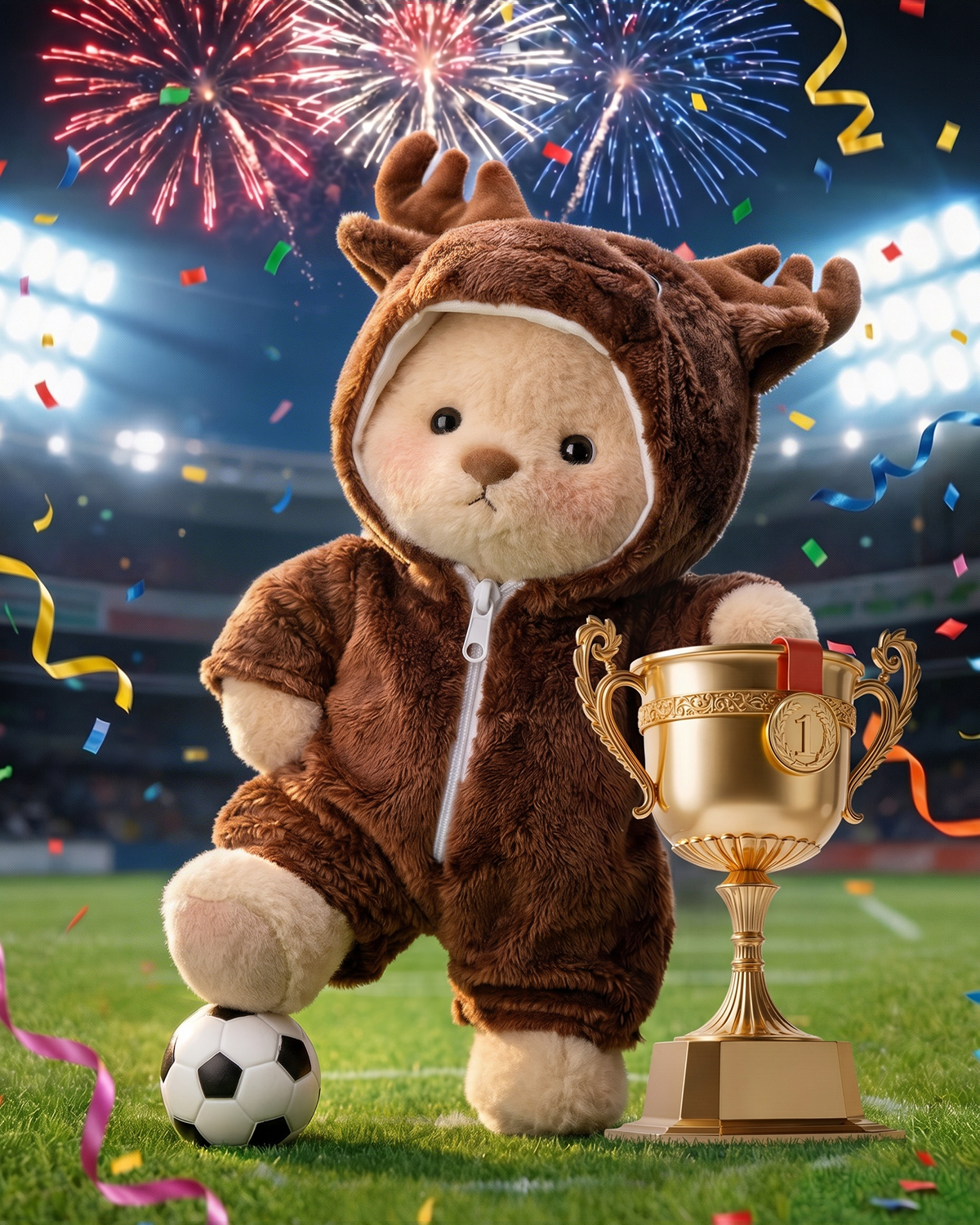 Getahug🫎Moose Bear | Handmade Jointed Teddy Bear Stuffed Animal Gift