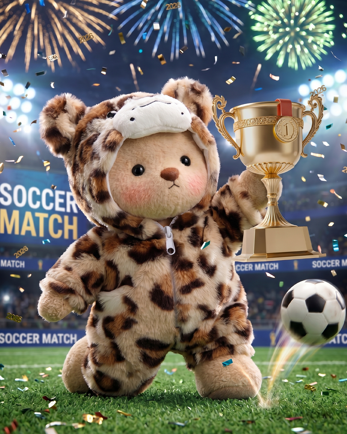 Getahug🐆Jaguar Bear | Handmade Jointed Teddy Bear Stuffed Animal Gift