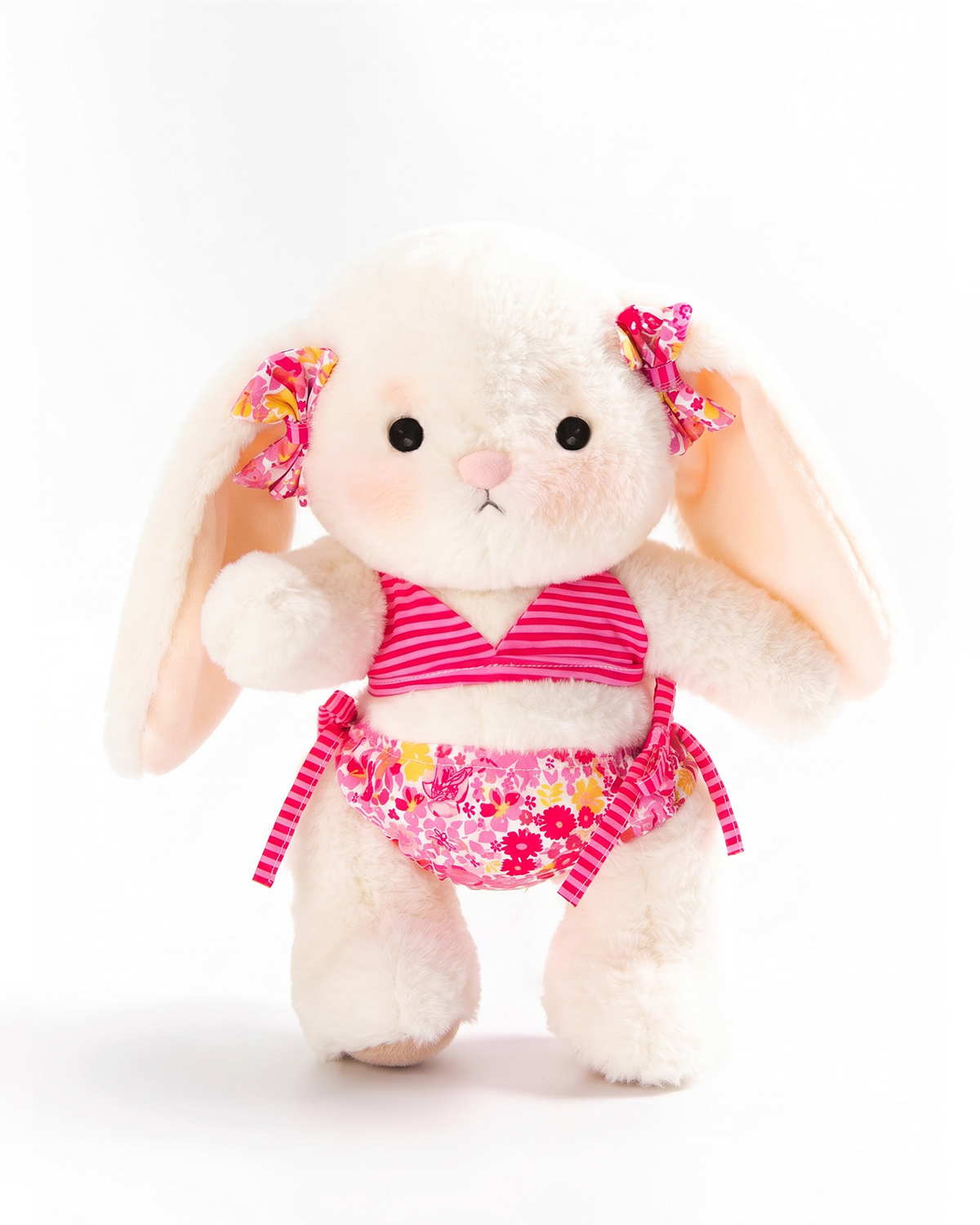 Getahug Pink Paradise Bikini Jointed Bunny Plush | Handmade Stuffed Animal Gift