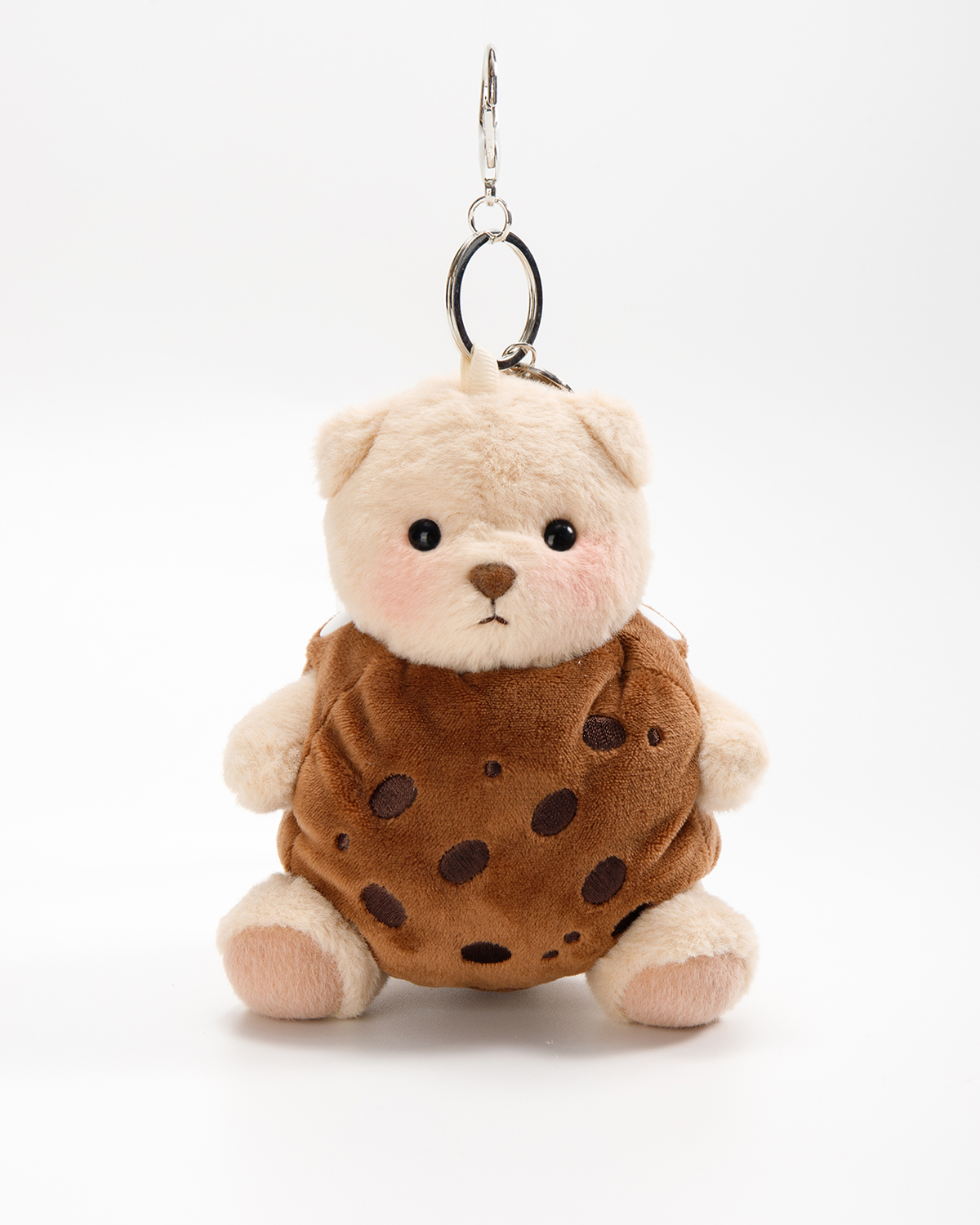 Getahug Chocolate Cookie Mini Bear Keychain | 5.9 Inches Plush Bag Charm Stuffed Animal Gift