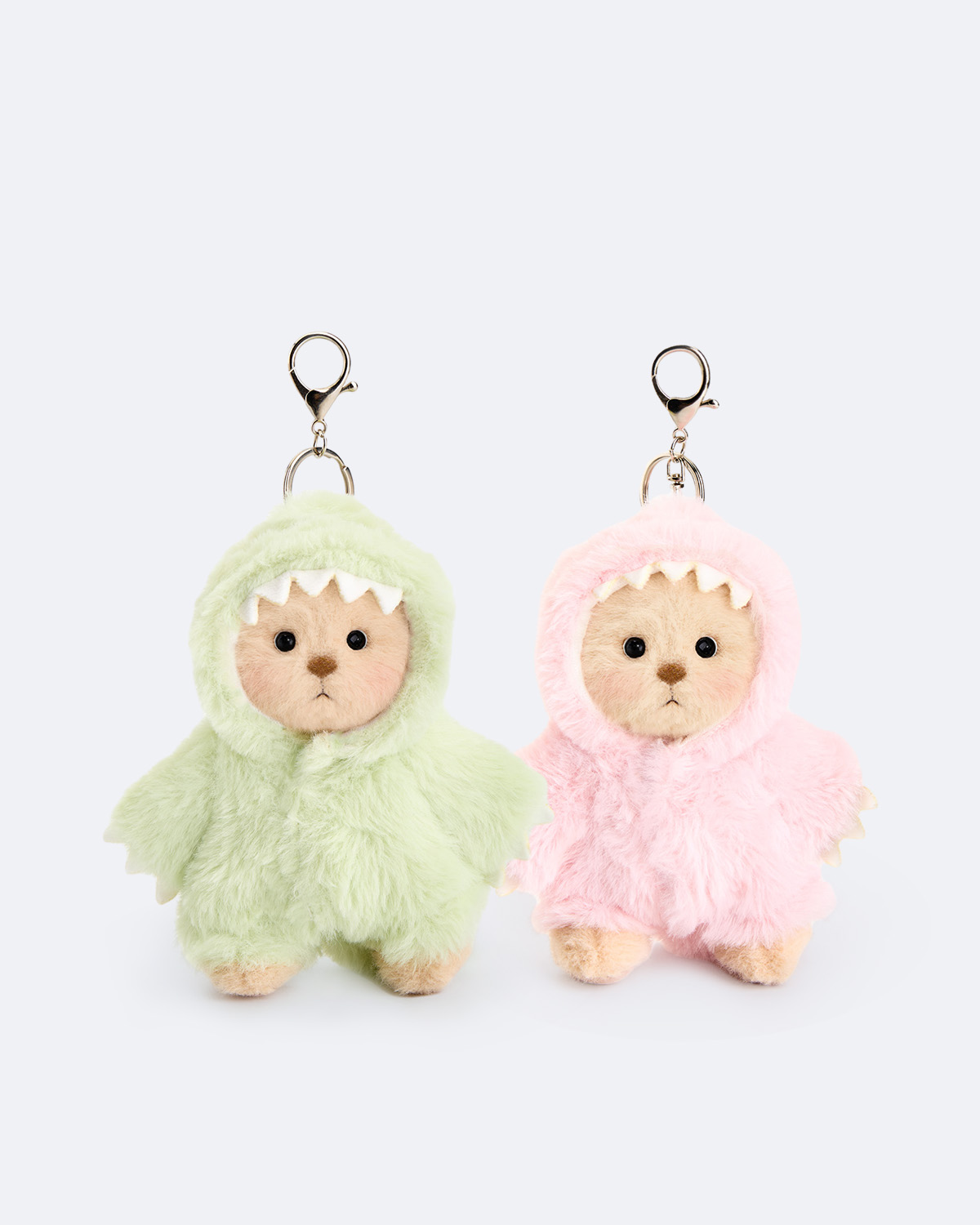 Getahug 5.9 Inches Dino Mini Bear Bibi and Bubu Keychain Gift Bundle