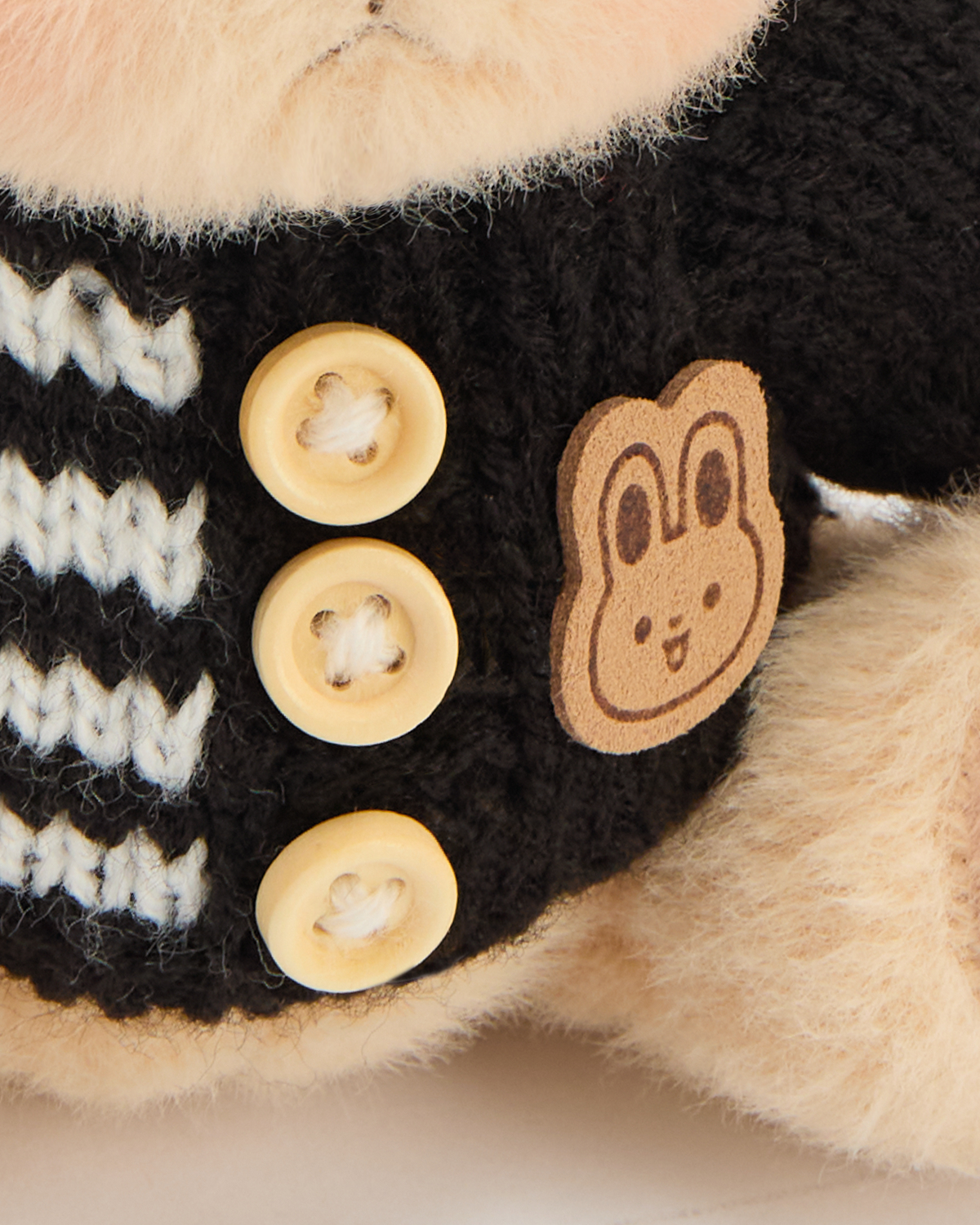 Getahug 5.9 Inches Black Sweater Brown Mini Bear Pendant Keychain Gift