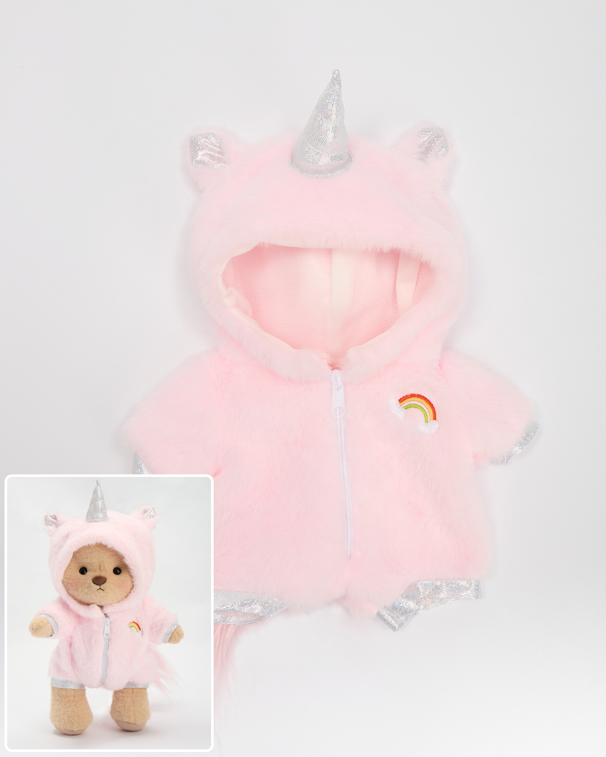 Getahug Pink Unicorn Bear | Handmade Jointed Stuffed Animal Gift