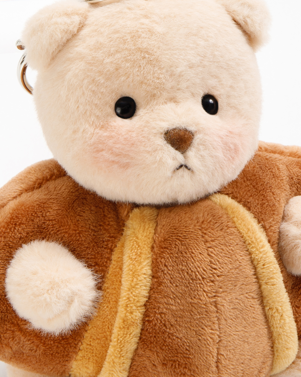 Getahug Croissant Mini Bear Keychain | 5.9 Inches Plush Bag Charm Stuffed Animal Gift