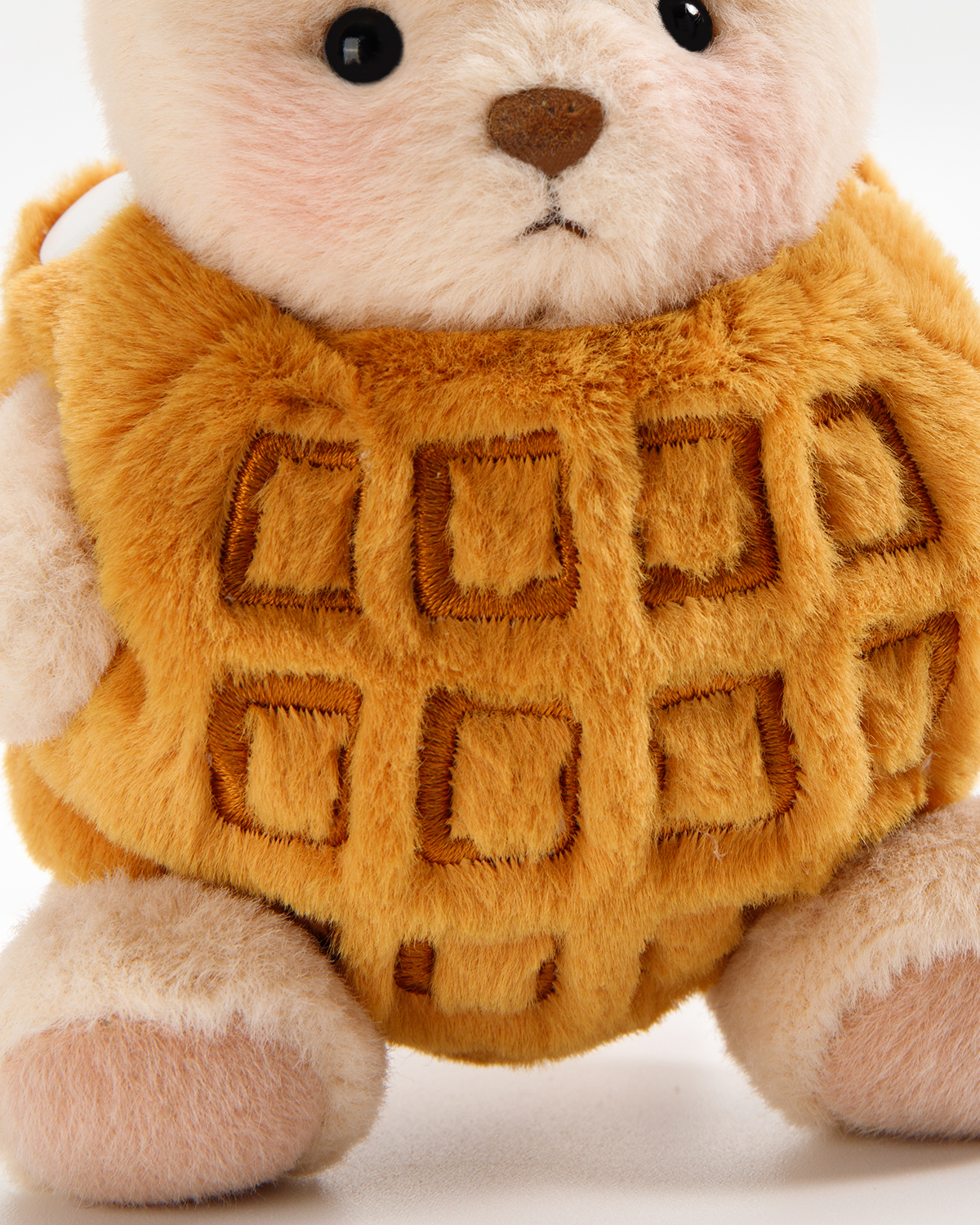 Getahug Waffle Mini Bear Keychain | 5.9 Inches Plush Bag Charm Stuffed Animal Gift